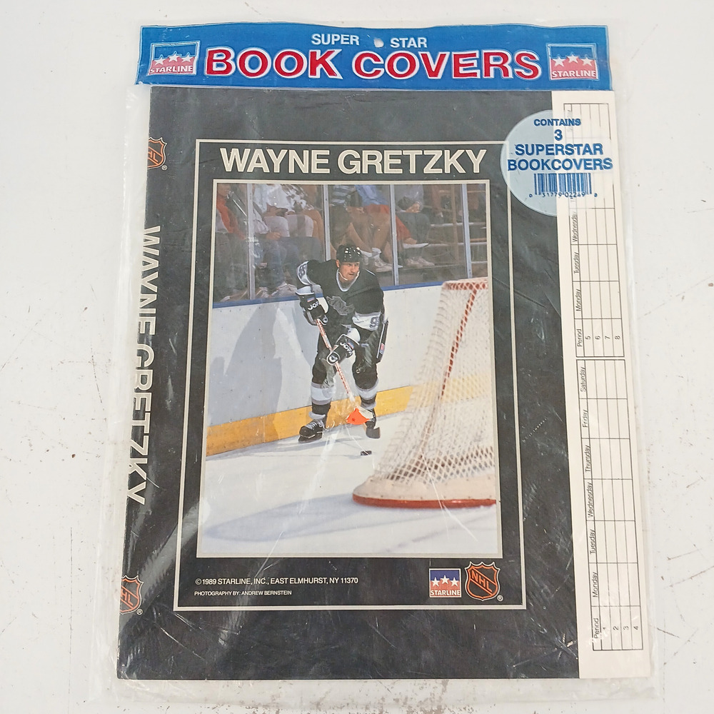 Wayne Gretzky Superstar Book Covers Set of 3 - NHL Collectible 1988 Starline